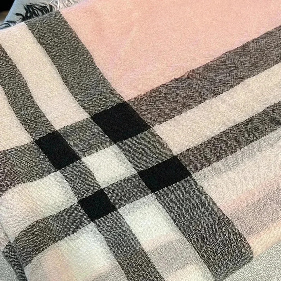 Fraas Pink Plaid Scarf - Picture 9 of 9